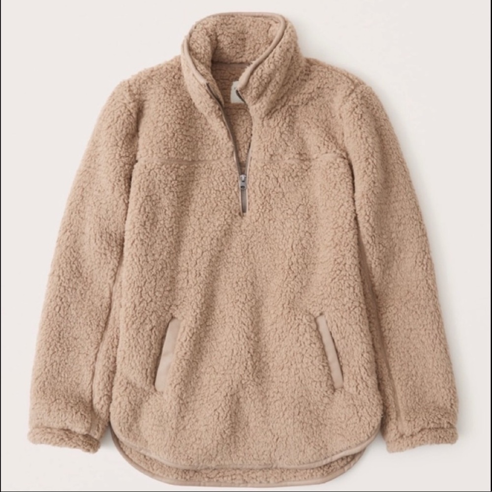 Abercrombie half-zip Sherpa